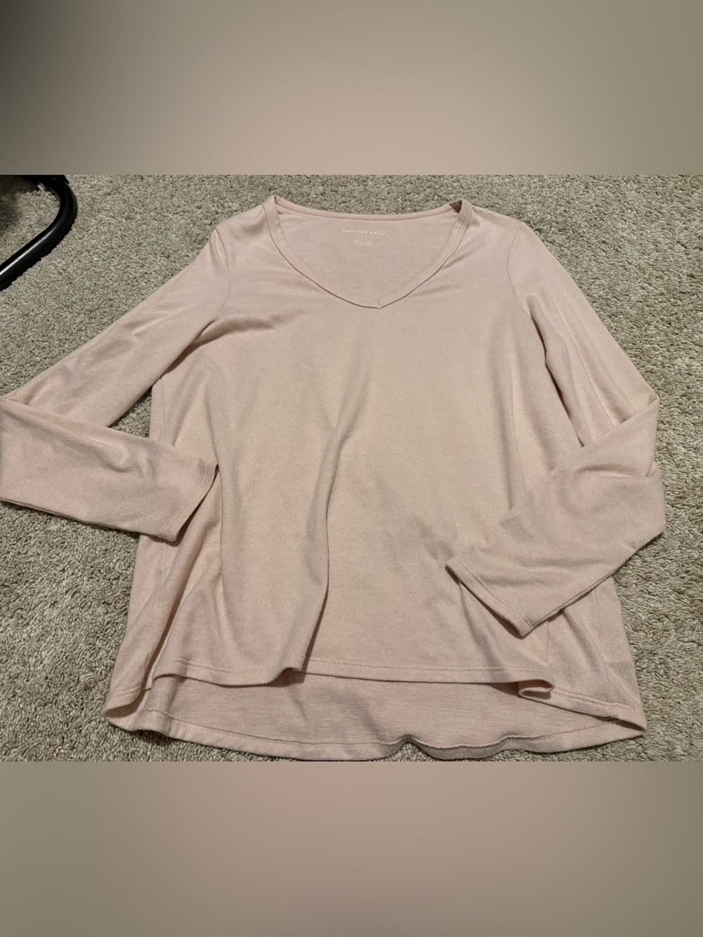 American eagle light pink top sz large
